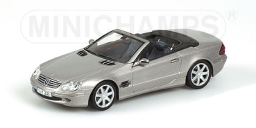 400031034  MERCEDES BENZ SL CABRIO – 2001 – CLASSIC SILVERGREY  METALLIC 1:43